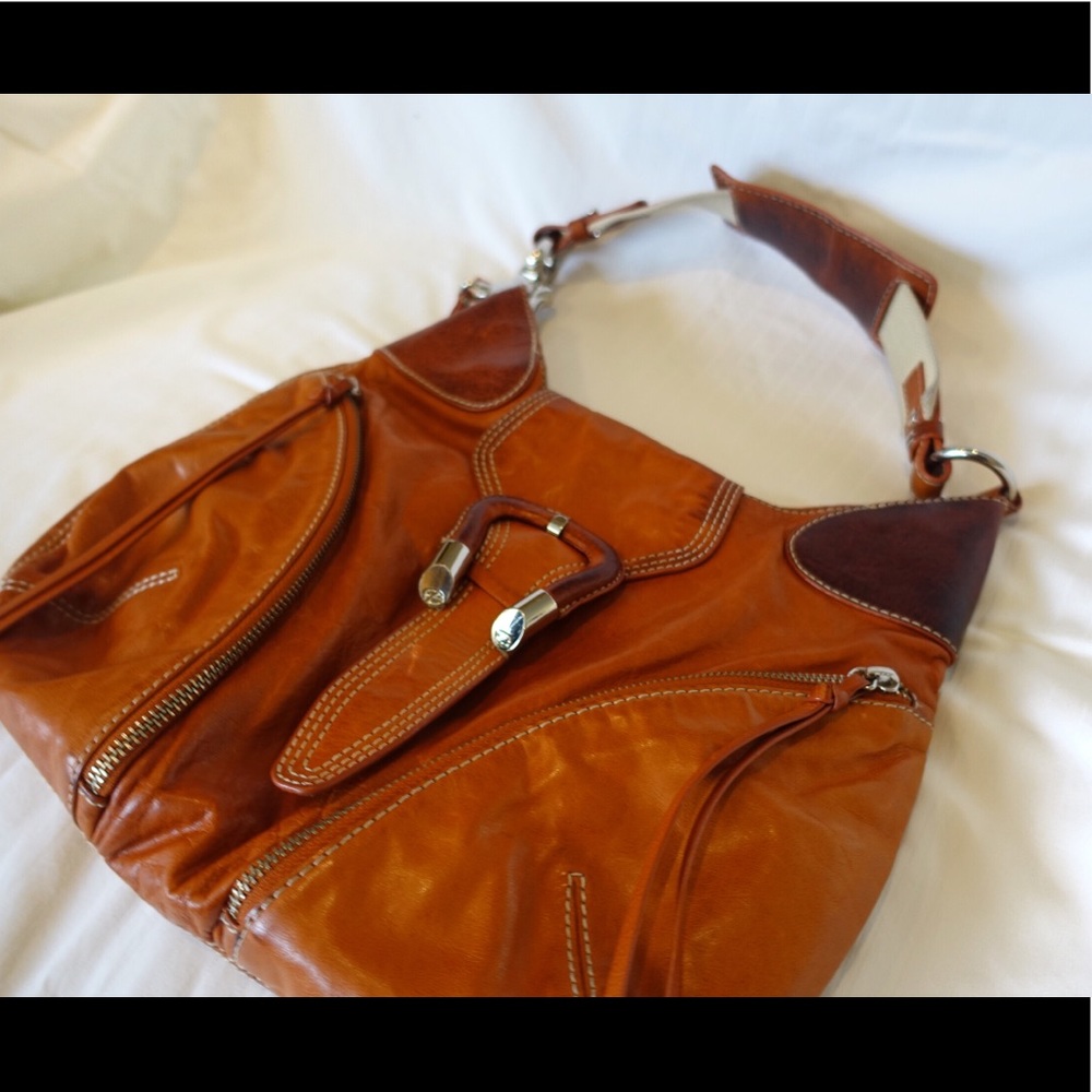 Francesco Biasia Leather Shoulder Bag